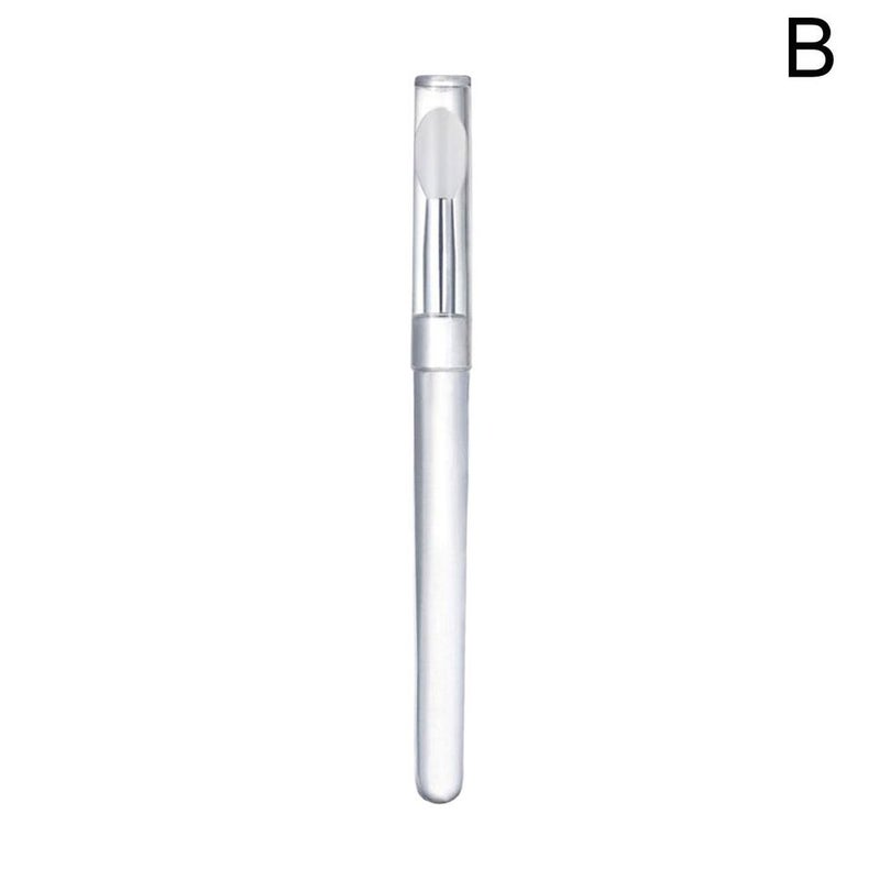 Portable silicone lip brush, small capped dustproof lip brush, lipstick brush, lip makeup brush